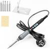 Adjustable Temperature 60W/80W/120W Electric Soldering Iron with Digital Display - Inner-Heated EU Standard Repair Kit.
