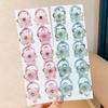10pcs Durable Floral Elastic Hair Ropes High Elasticity Braiding Elastic Rubber Bands  Leisure