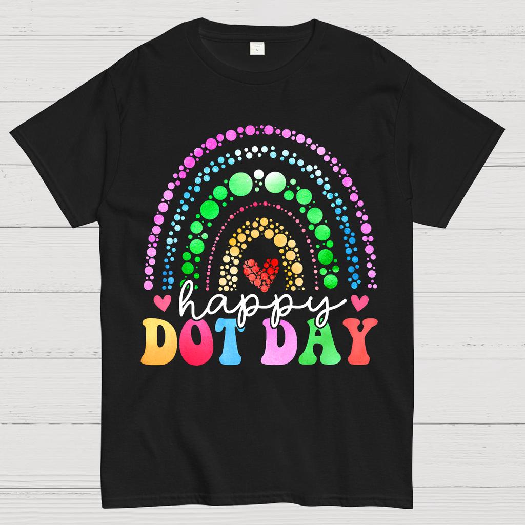 Happy International Dot Day Cotton Summer Casual Cool Loose T-Shirt