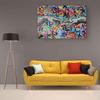 Graffiti Art Hand Of God Canvas Paintings Abstract Posters and Prints Wall Art Pictures for Living Room Home Decoration