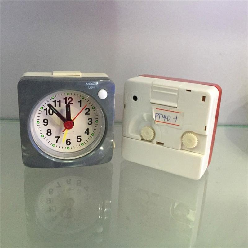 Travel Alarm Clock With Quiet Operations And Snoozes Modes Desk Clock For Business Trip Vacation for Heavy Sleep