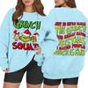 Women's Casual Fashion Long Sleeve Christmas Printed Round Neck Sweatshirt Top