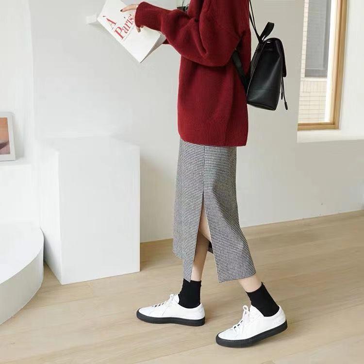 Women's High-Neck Thick Knit Sweater: Autumn/Winter 2024 European & American Loose Pullover Style