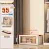 Mobile Storage Cabinet with Shelves - Kitchen, Bedroom, Living Room - No Installation Needed