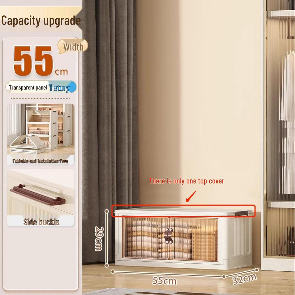 Mobile Storage Cabinet with Shelves - Kitchen, Bedroom, Living Room - No Installation Needed