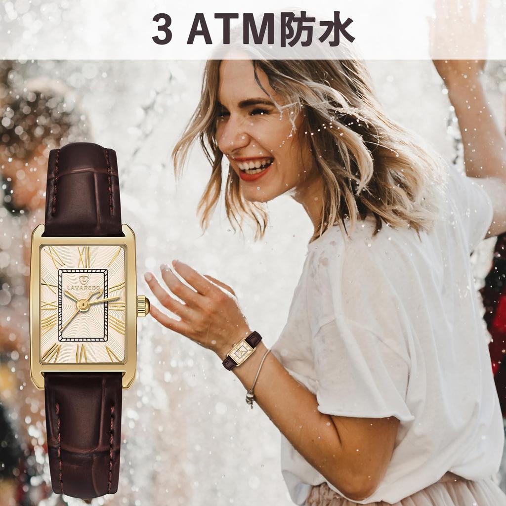 Analog Quartz Arm Leather Waterproof Square for Daily Present Women's Watch, Display, Watch, Strap, Slim, Stylish, Watch, Clock, Simple, Women,