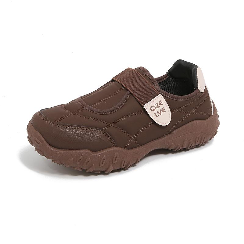 2025 Autumn and Winter New Korean Version Round Head Little White Board Shoes Women's Velcro Casual Sports Shoes Fashion Mary Jane Single Shoes