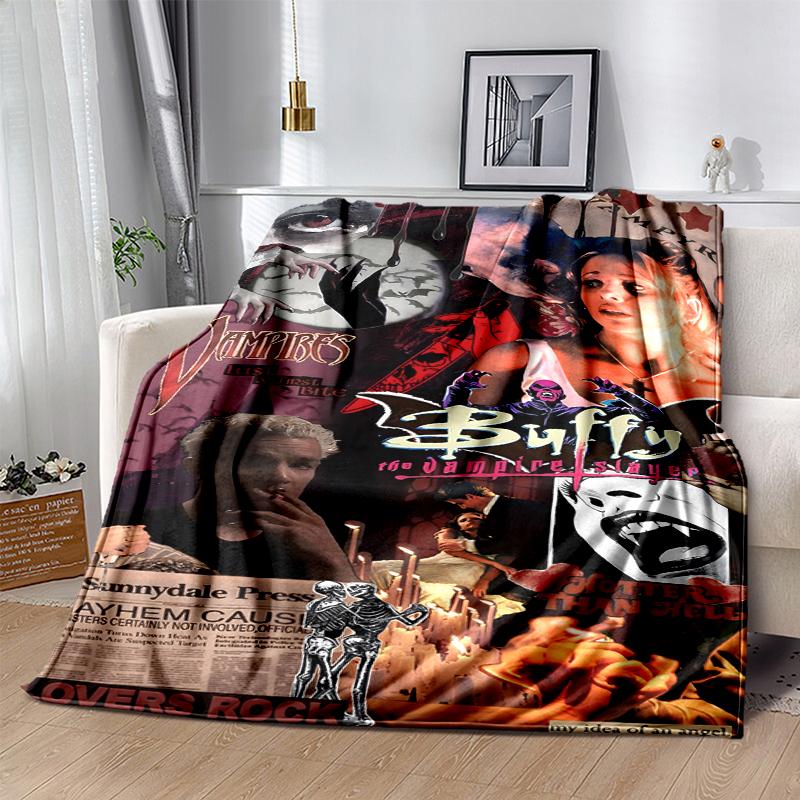 Buffy Flanellen Deken Zacht Warm Alle Seizoenen Plaid, Ontwerp voor Kamperen, Auto Reizen, Wandelen Bank, Bed, Kantoor Perfect Cadeau voor Feesten