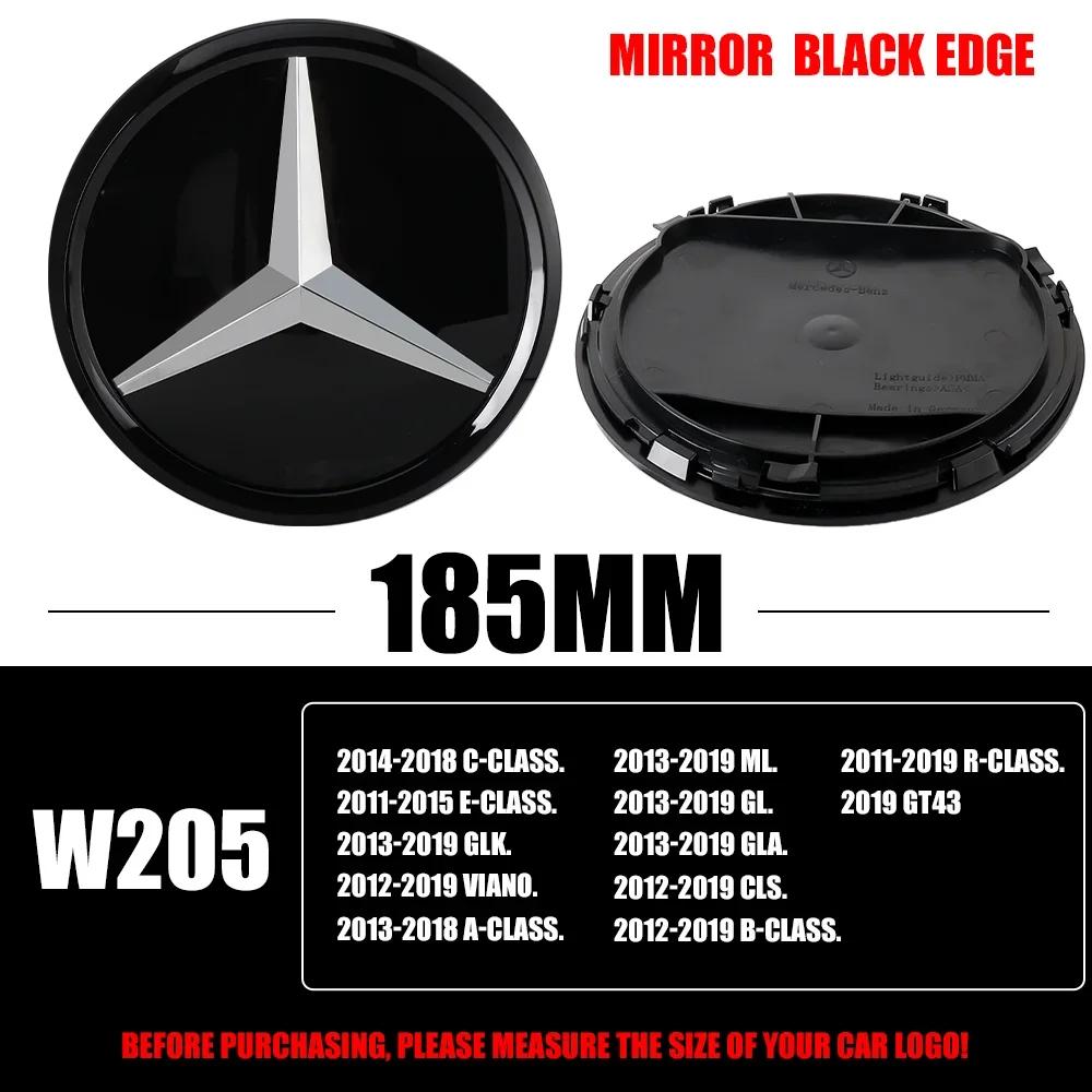 C200 E300 2026 Hot 1pcs Car Grill Emblem Star Badge Front Grill Logo For Mercedes Benz A C B V G E Class GLK GLA GL CLS ML GLC G