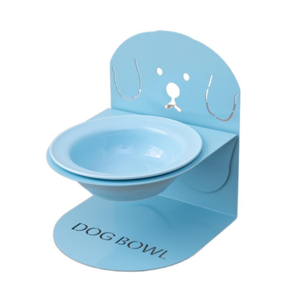 

Anti Vomiting Elevated Cat Water Bowl Inclined Cat Feeding Station Dog Accessories Blue Set B