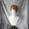 Yagami Light Cosplay Wig Anime Short Brown Fluffy Yagami Light Heat Resistant Synthetic Hair Halloween Party Wigs + Wig Cap