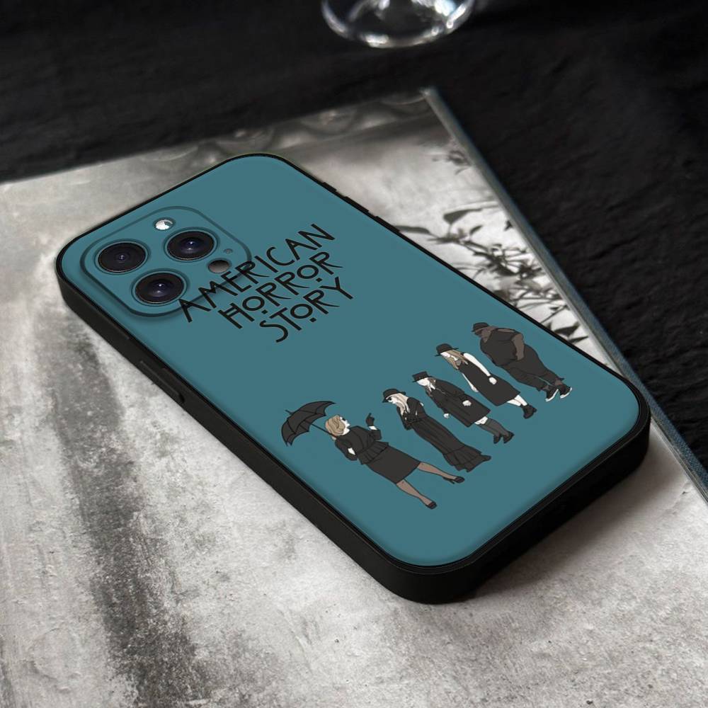 American Horror Story AHS 1984 Phone Case For IPhone 17,16,15,14,13,12,11 Plus,Pro,Max,XR,XS,X,7,8 Plus,Mini Black Silicone Soft