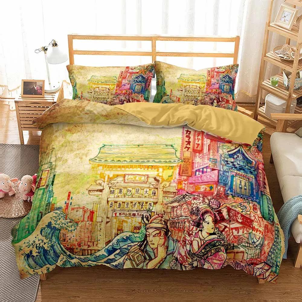 Dropshipping Bedding Duvet Cover Sets Western Bedclothes Home Textile Teen Girl Bedding Sets Quilt Cover Queen King Bed Linens
