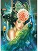 5DDIY Diamond Painting Women's Portrait Picture Full Square Round Diamond Embroidered Mosaic Flower Animal Home Decoration