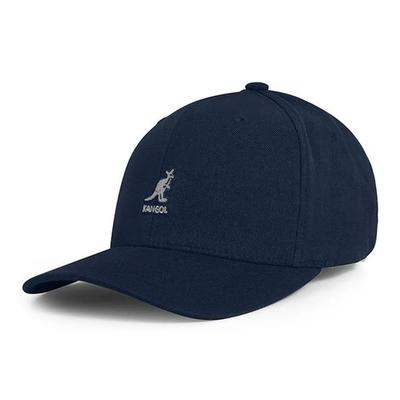 KANGOL 8650BC NIEBIESKI (8650) Wełniana Czapka Baseballowa Flexfit