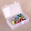 42-Axis Transparent Plastic Sewing Thread Storage Box with Multi-functional Organizer