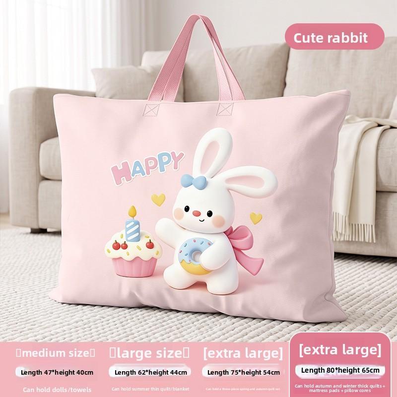 Toddler Bedroom Storage Bag For Clothes And Comforters With Handle Large Capacity