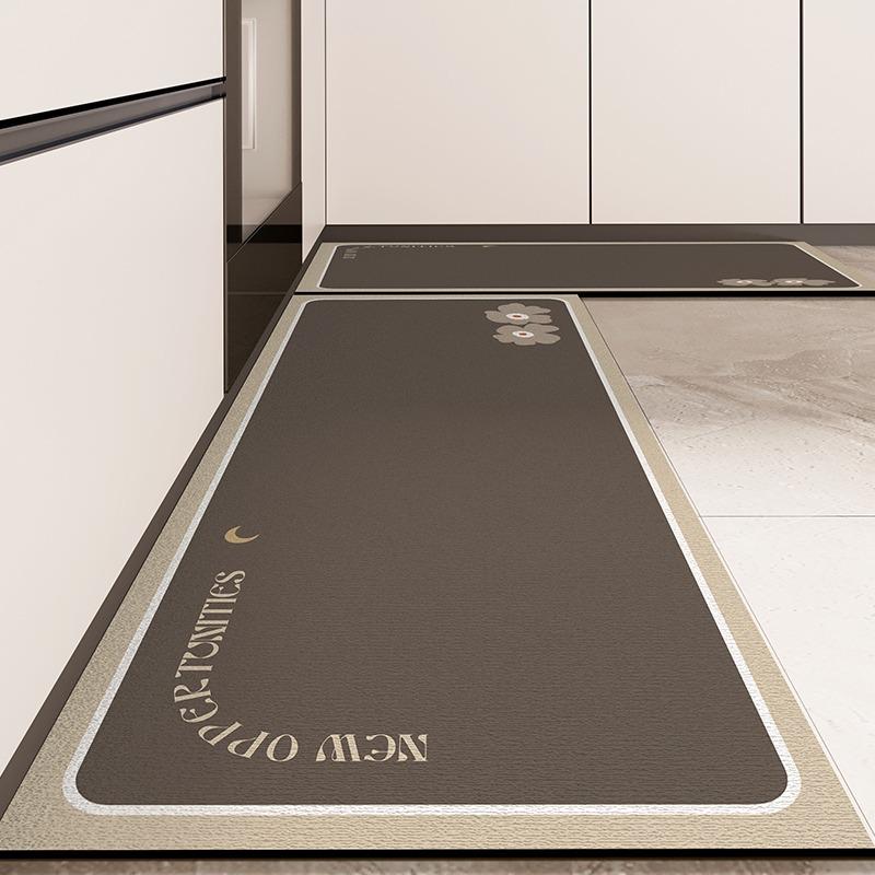 Pvc Carpet for Kitchen Floor Mat Waterproof Home Decoration Rug Oil-proof Anti-slip Long Foot Mats Alfombra Vinilicas Cocina