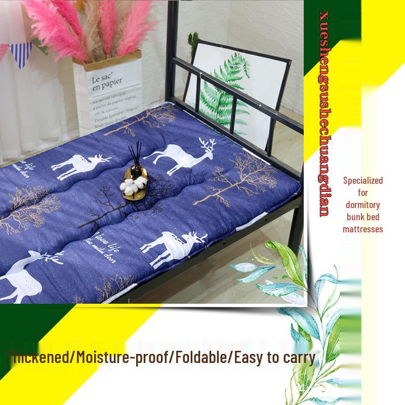 Foldable 90x190 Single Bunk Bed Tatami Mattress for Dormitory or Kindergarten.