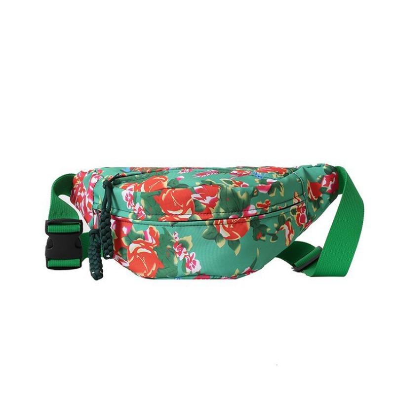 Big Flower Crossbody Bag New Guochao Breast Bag Personality Versatile Fashion Fanny Bag Tide Bag