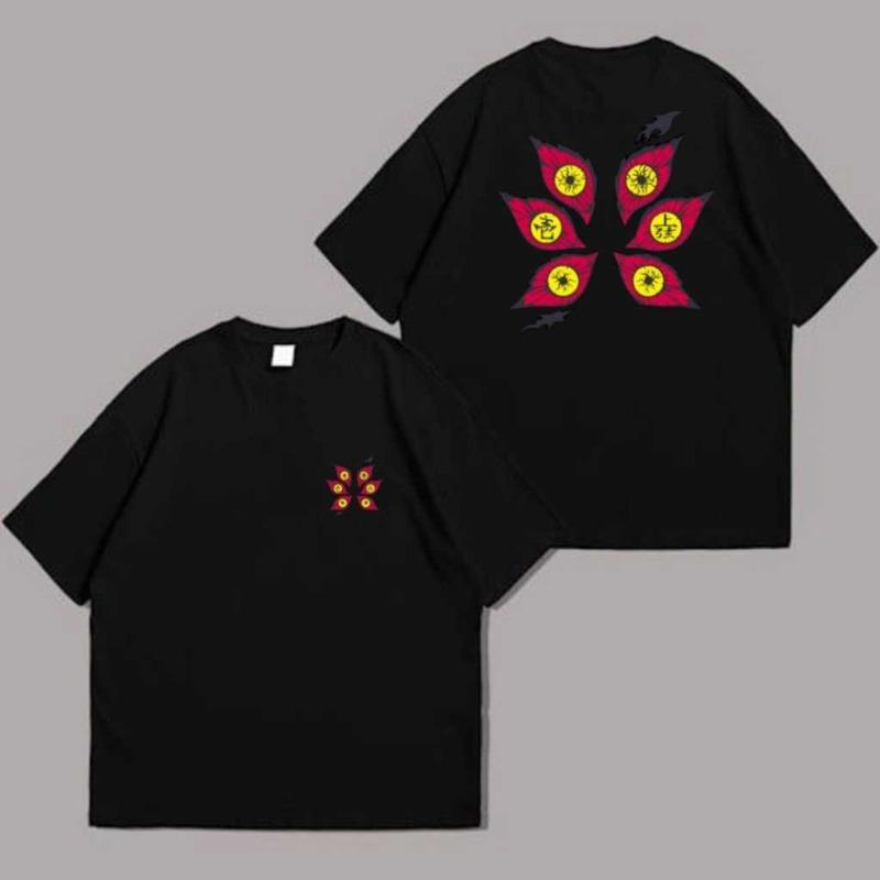 Ghost Slayer Anime Teufelstöter Stil Anime FrühlingSommer Herren T-Shirt Lässig Geeignet für Männer und Frauen