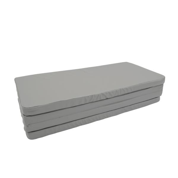 gymnastic mat Gamma 200x100x10 czteroczęściowy -gray