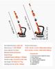 Drywall Sander, 850W Electric Drywall Sander, Popcorn Ceiling Removal Tool with 5 Variable Speed 800-1700 RPM, Double-Deck LED Light, Foldable &