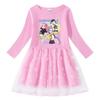 Vestido de Princesa con Lentejuelas Arcoíris de Manga Larga Kpop Demon Slayer para Niñas