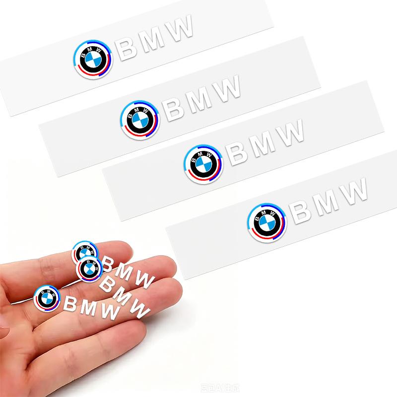 Fashion BMW 50th Car Emblem Decorative Stickers Decorative For BMW 50th E90 F20 F30 F40 X7 X4 X5 X6 E70 E30 E34 E53 E61 E62 E90