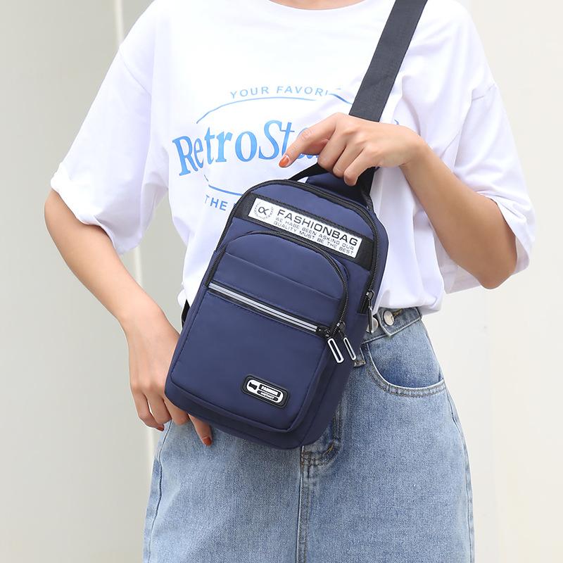 Geantă de piept pentru bărbați, simplă, de mare capacitate, de călătorie în aer liber, geantă de umăr, modă casual, geantă de piept multifuncțională