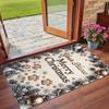 Weihnachts-Benutzerdefinierter Name Gedruckter Quadratischer Teppich Weicher Rutschfester Boden Teppich Für Schlafzimmer Feiertagsgeschenk