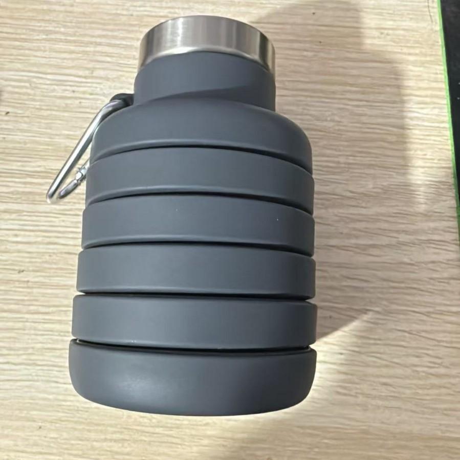 Silicone folding kettle running fitness portable water bottle outdoor sports water cup travel cup