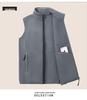 Men's Plus Size Fleece Vest - Sleeveless Outdoor Jacket for Spring & Autumn