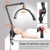 16 Inch Adjustable Eye Protection Table Lamp Half Moon Beauty Lamp Desktop Bedside Tattoo Beauty Fill Light LED White/Black Height