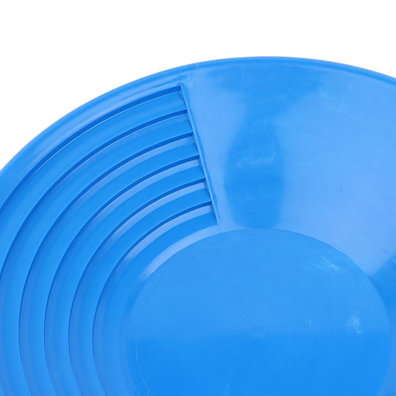 Plastic Gold Pan With Riffle Design Ergonomic Gold Panning Tool For Gold Mining Metal Detect Outdoor Wash Gold Panning Equipment