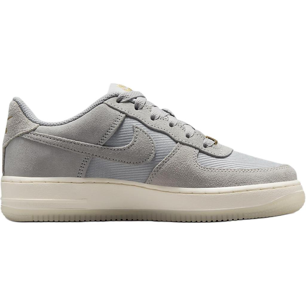 New Nike Air Force 1 Anti Slip Wear Resistant Low Top Kids' Skateboarding Shoes Gray Teenagers FZ1022-001