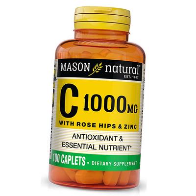 Vitamin C with Rose Hips and Zinc, Vitamin C 1000 with Rose Hips and Zinc, 100caplets (36529031)