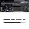 For Porsche 911 992 - 5PCS Soft Carbon Fiber Center Console Trim Cover
