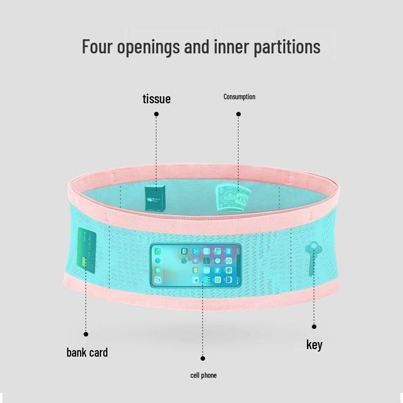 Multifunctional Lightweight Running Waist Bag for Men & Women - Invisible Fitness & Yoga Belt