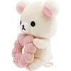 San-X Rilakkuma "Rilakkuma x Mister Donut" Donut-Eating Plush Toy Korilakkuma (Pon de Strawberry) MV27201 H160 x W150 x D100mm