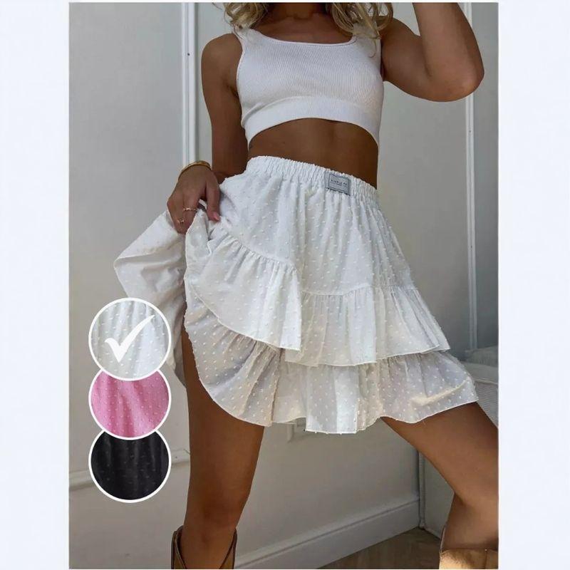 European and American Frill Shorts Short dress Cake Skirt Pantskirt Women Mini Cake Skirt Shorts Women