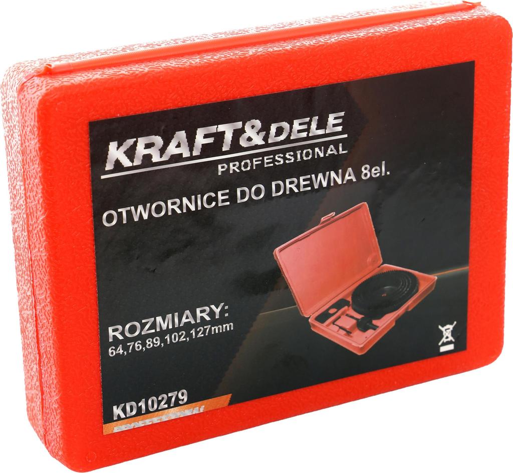Wood hole saws 64-127mm 8pcs KD10279