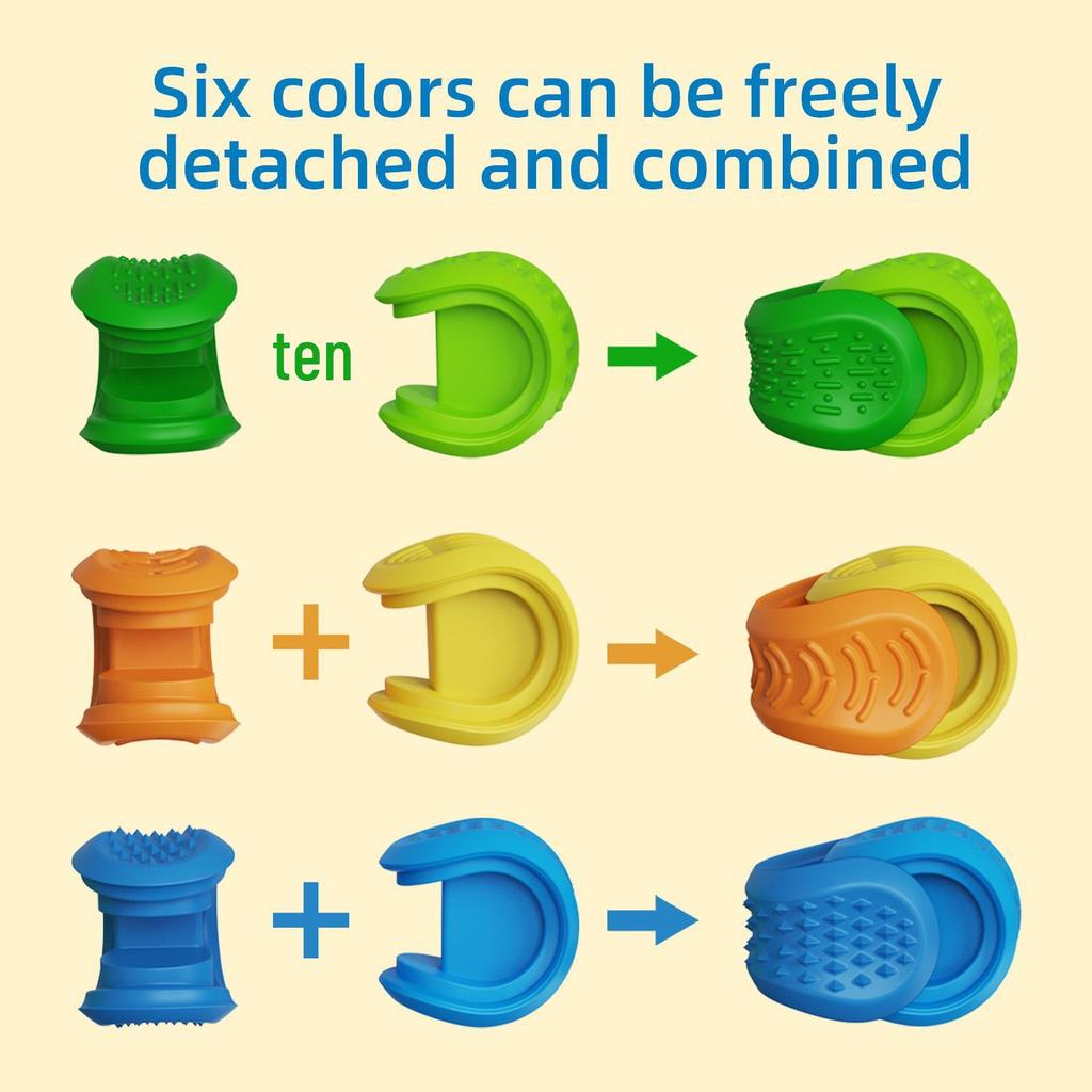 Children's Silicone Sensory Toys: Multi-Textured Decompression Stones & Balls