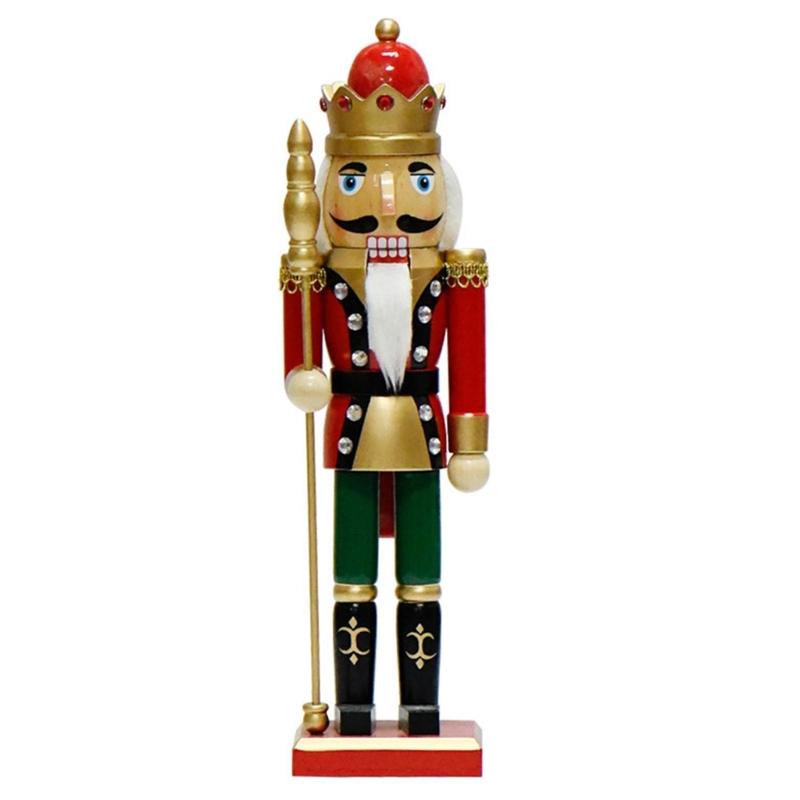 

Christmas Nutcrackers Ornament, Wood Christmas Nutcrackers Soldier Figures Standing Decorations for Christmas 1