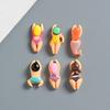 11pcs Cartoon Magnetic Fridge Sticker Swimmers Resin Fridge Sticker  Refrigerator