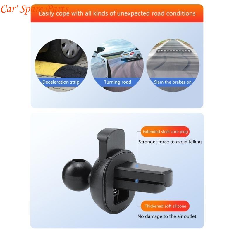 Y4UA Secure Car Phone Stand with Easy 1 Hand Operation Phone Holder for Air Vent