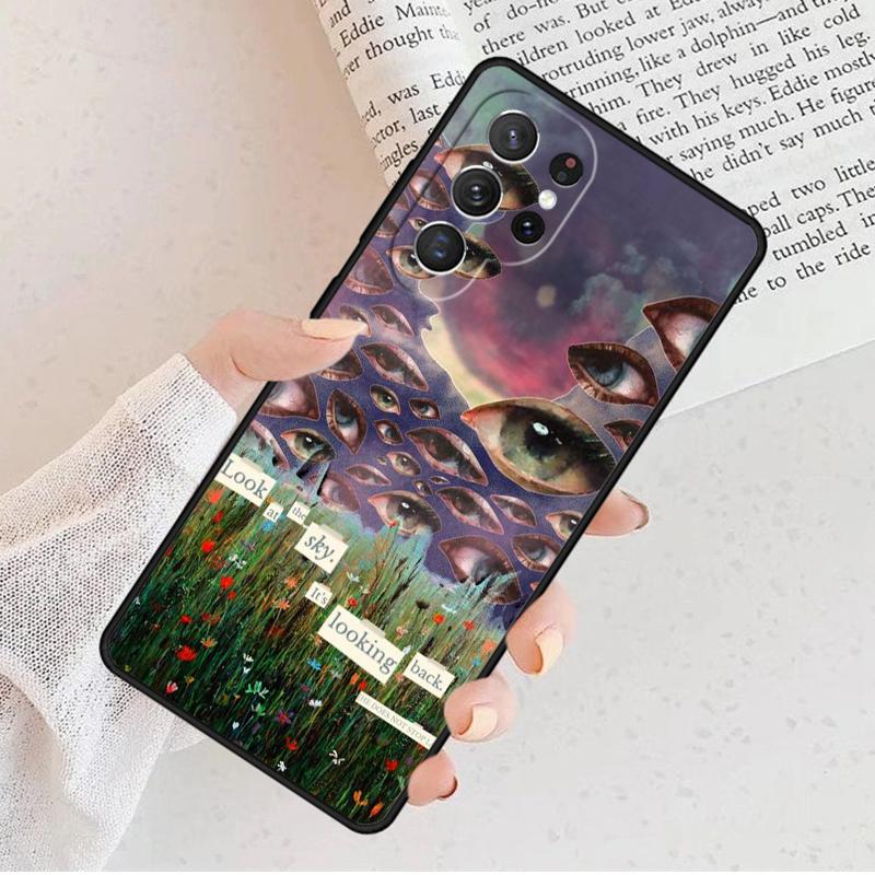 Eye Illustration Phone Case For Samsung Galaxy S25 S23 S30 S8 S21 S20 FE S24 S22 Note 10 20 S8 Plus Lite Ultra