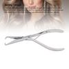 Haarverlängerungszange aus Edelstahl, Klemmwerkzeug für Perückenverlängerungen, Haarverlängerungsgreifer für Micro Links, Micro Loops und Feather Haarverlängerungen