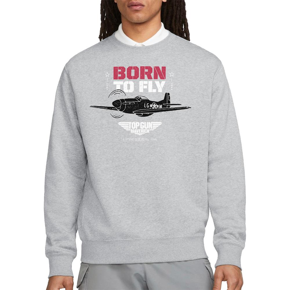 Top Gun Unisex-Sweatshirt „Born To Fly“ für Erwachsene
