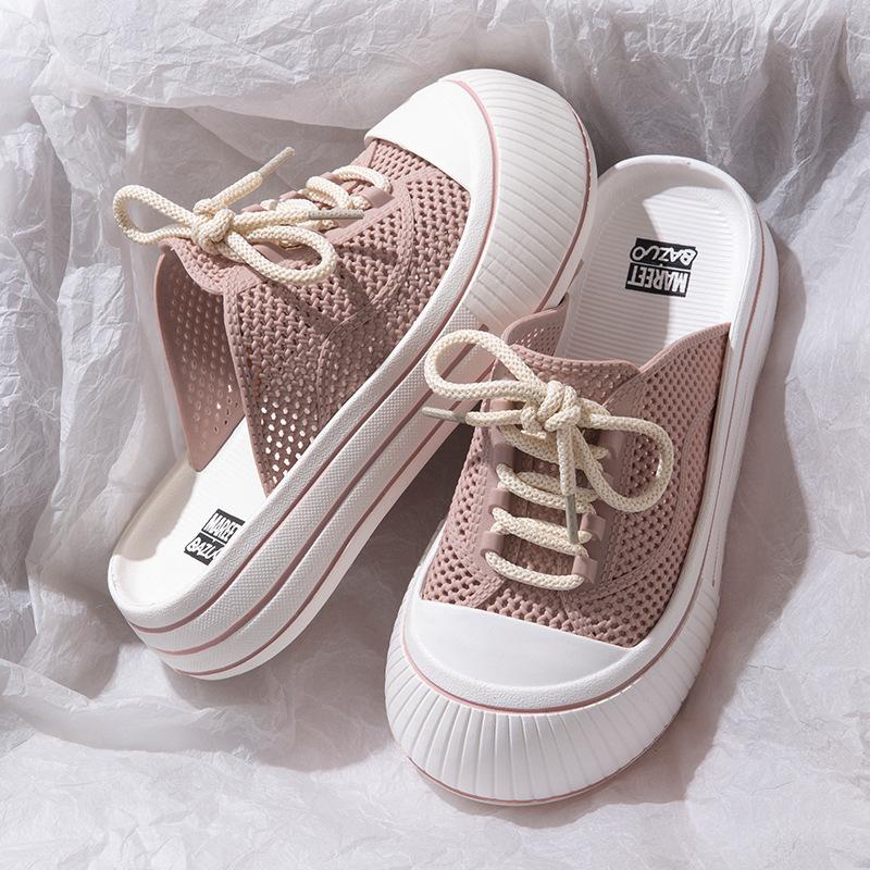 Baotou Women's Summer New Style of Fashionable and Stylish Outdoor Slippers with Thick Bottom and Anti Slip Hole, Cool Slippers